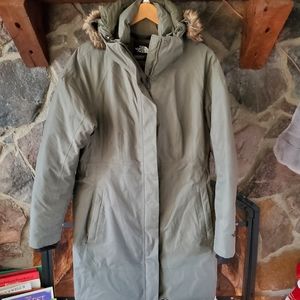 Northface parka sz xl 550 dryvent with zip off hood beautiful ski winter outdoor